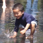Boy Splashing